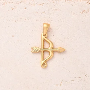 Bow and Arrow Pendant & Chain
